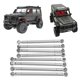 thumbnail image 5 of Varilla De Tracción De Enlace De Palanca De Amarre, Varilla De Amarre Completa De Metal De 8 Piezas Confiable Y Ligera Para MN86 RC Car Cergrey Plata, 5 of 8