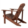 thumbnail image 6 of Westport Outdoor Patio Traditional Acacia Wood Adirondack Chair, Dark Brown, 6 of 9