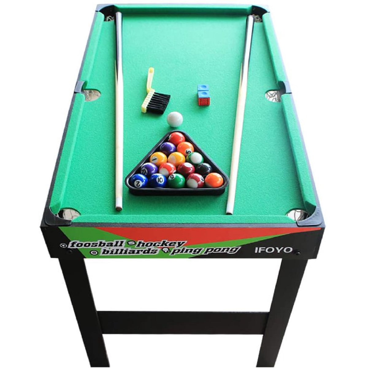 Serenelife 4 in 1 Multi-Function Game Table-Steady Pool, Hockey, Soccer  Foosball