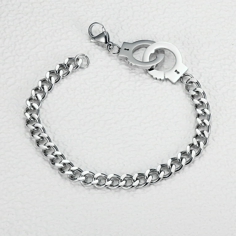 LOVE DOCK Hip Hop Handcuffs Chain Bracelet - Walmart.com
