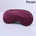 thumbnail image 1 of Soft Padded Travel Cover Eye Patch Eyeshade Blindfold Silk Eye Mask PURPLE, 1 of 8