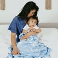 thumbnail image 2 of aden + anais Essentials, Cotton Muslin Swaddle Blanket, Space Explorers, Boys, Infants, 4-Pack, 2 of 6