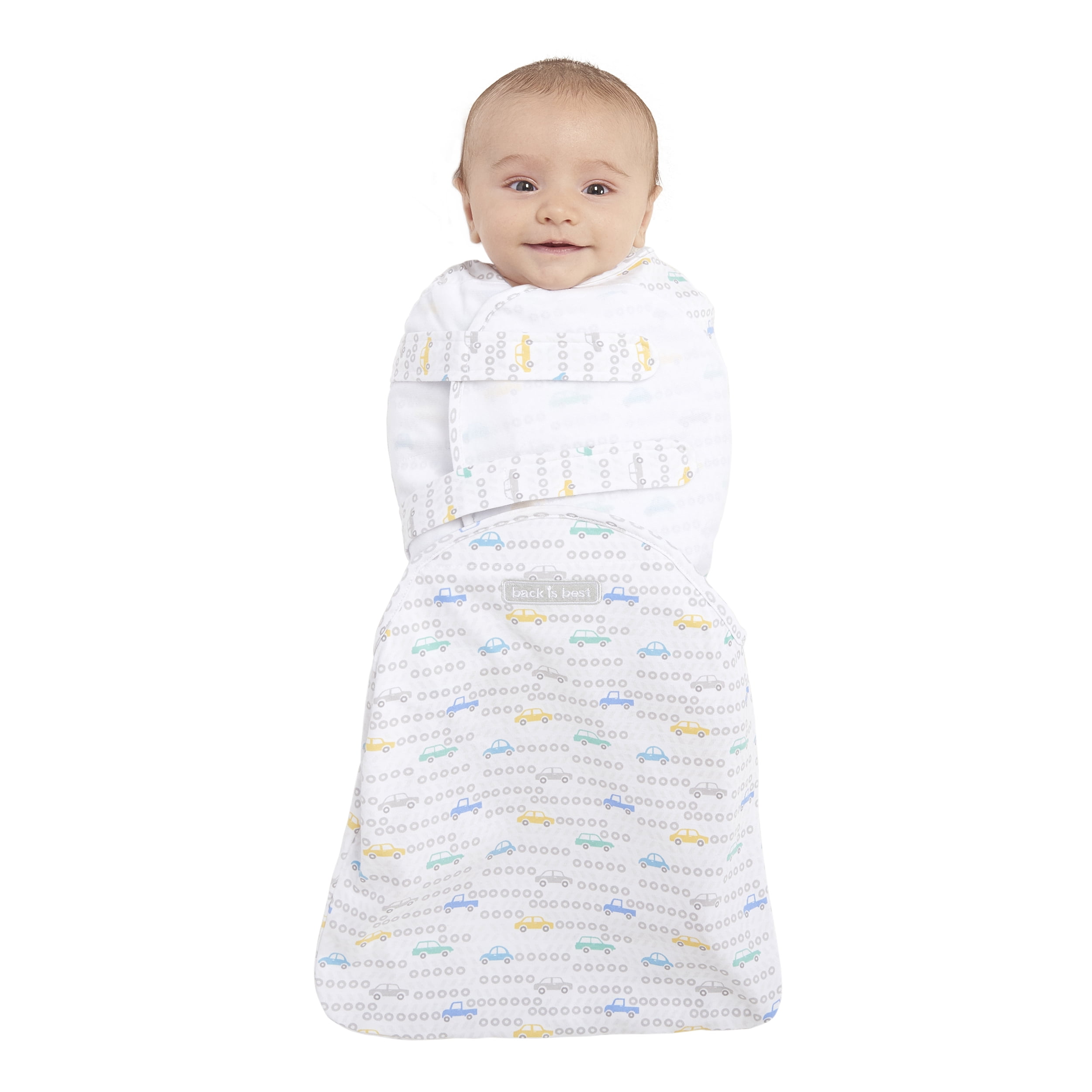 HALO SwaddleSure OnePiece Swaddle, 100 Cotton, Tune Up Grey, Newborn