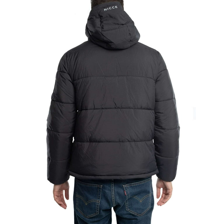 Nicce Mens Morvan Hoodieed Jacket Black Xs Black
