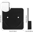 thumbnail image 2 of 4 Pcs Support de Tringle de Bain Adhésif Support de Tringle de Rideau de Douche Mural, Noir, 2 of 7