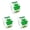Green 3PCS, variant on ABODELINE St. Patrick's Day Shamrock Stickers, 500pcs Glitter Holographic Lucky Clover Self-Adhesive Labels for Cards, Envelopes, Gift Bags, Paper, Card, Envelope, Gift Bag, 1.5"