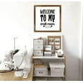 thumbnail image 3 of Eveokoki Welcome To My Craft Room Wall Art for Home Bar Cafe Farm Store Garage Club - Wooden Frame Sign Gift for Sewing Craft Lovers, 8x8 Inch, 3 of 5