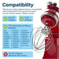 thumbnail image 2 of MMOBIEL Stainless Steel Whip Attachment for KitchenAid K45 KSM15, 2 of 6