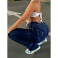 thumbnail image 4 of Women's Jeans High Waisted Slim Fit Light Wash Vintage Stretch Denim Y2K Fashion Trousers ​Ankle Length Crop Skinny Jeans For Women With Asymmetrical Button Closure, 4 of 5