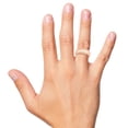 thumbnail image 4 of CARATS FOR YOU Milgrain Comfort Fit 8mm Band is Available in 14K Rose Gold Plated For Her & Him, 8mm Band Size-5.5, 4 of 6