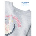 thumbnail image 3 of Garanimals Baby & Toddler Girl Fleece Crewneck Sweatshirt, Sizes 0-6T, 3 of 8
