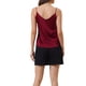 thumbnail image 3 of Camiseta de satén para mujer, top sin mangas con escote en V, elegante y casual, camisa de dormir 2026 2XL roja, 3 of 6