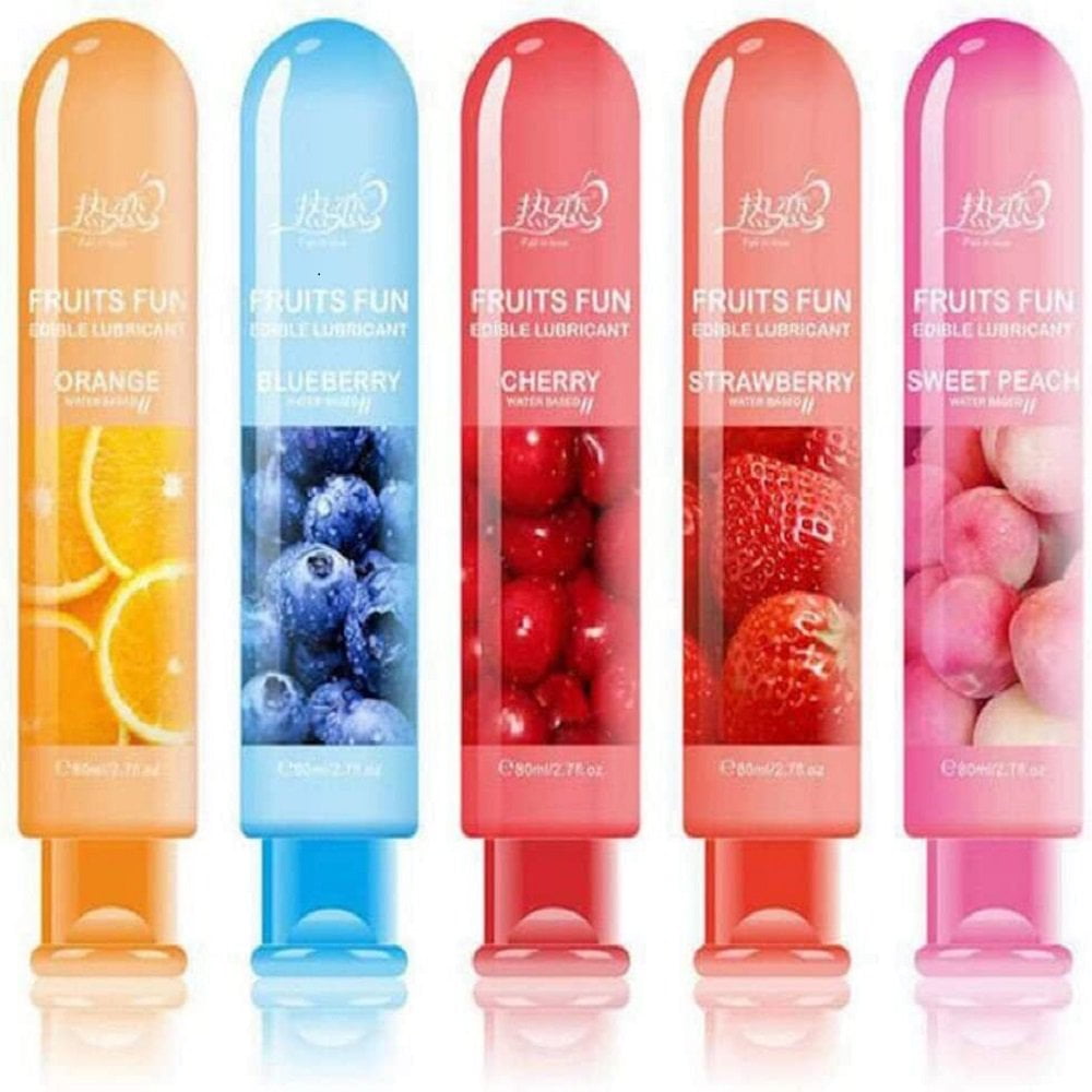 Fruit Flavored Lubricant Personal Lubricants Water Based Sex Lube for Women Men Couples 2.7OZ