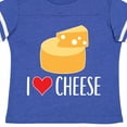 thumbnail image 4 of Inktastic I Love Cheese Funny Cheese Lover Boys or Girls Toddler T-Shirt, 4 of 5
