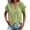 Light Green, variant on Women's Short Sleeve T-Shirt, V-Neck Button Down Blouse, Lightweight Cotton Linen Blend Top, Casual Loose Fit Summer Tee for Daily Wear