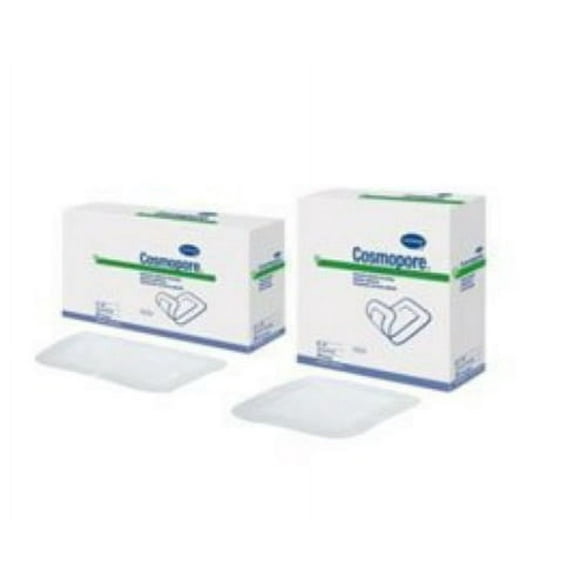 Hartmann Adhesive Dressing Cosmopor 4 X 4 Inch Nonwoven Square White Sterile, Model 900820