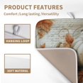 thumbnail image 3 of Fall Dish Drying Mat for Kitchen Counter Autumn Thanksgiving Orange White Pumpkin Drying Mats 16x18 Inch Vintage Maple Leaf Holiday Draining Pad Microfiber Absorbent Dish Drainer Rack Mat, 3 of 7