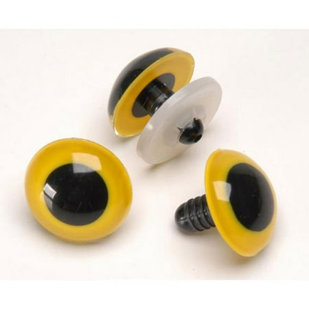 - Animal Eyes with Plastic Washers - Yellow - 24mm - 50 pieces
