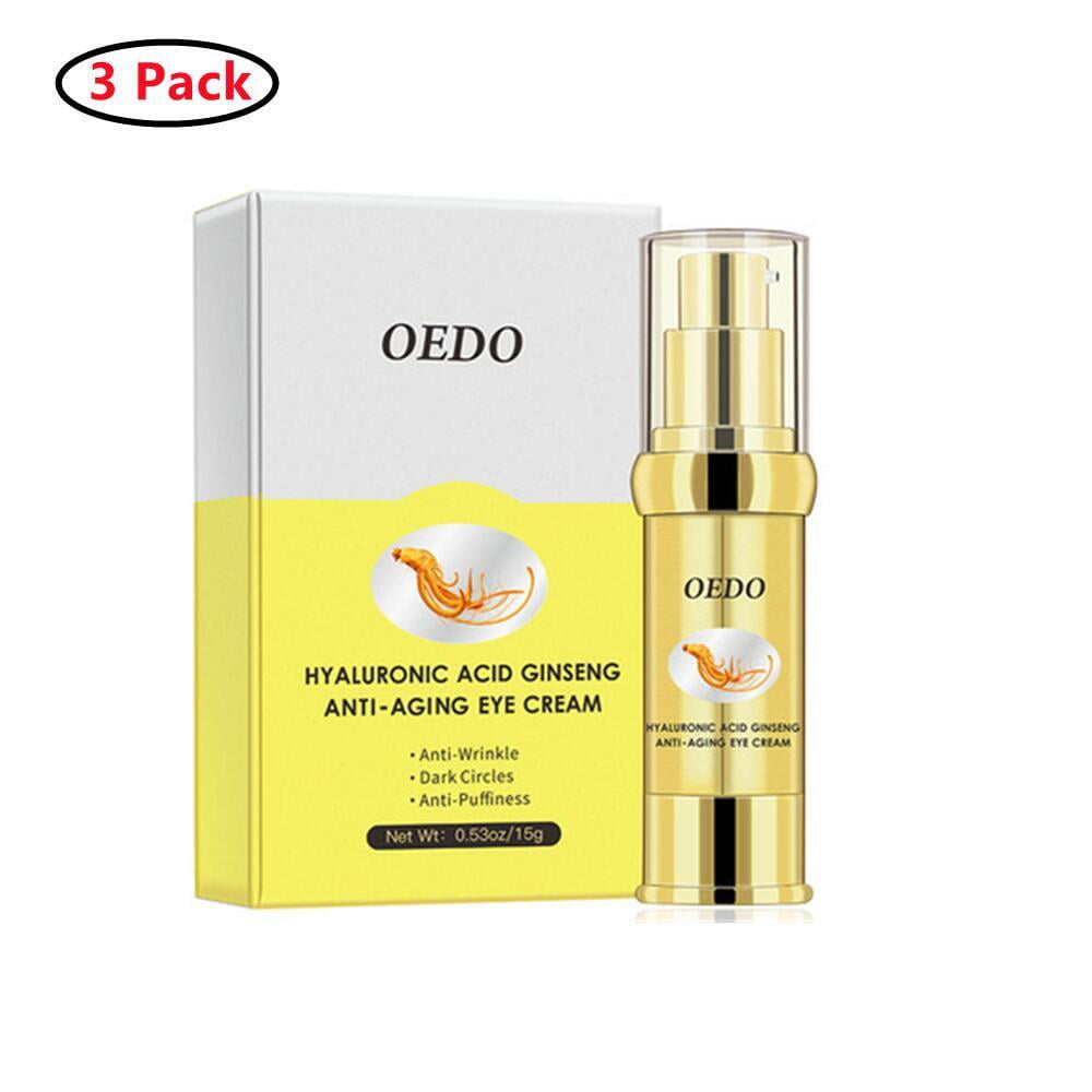 3 Pack Eye Cream, UnderEye Moisturizer with Hyaluronic Acid, Fragrance