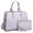 Purple, variant on Dasein Women Satchel Handbags Shoulder Purses Totes Top Handle Work Bags with 3 Compartments