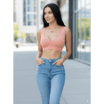 thumbnail image 4 of Top De Mujer Deportivo Y Casual Unitalla Acanalado Con Espalda Descubierta, 4 of 5
