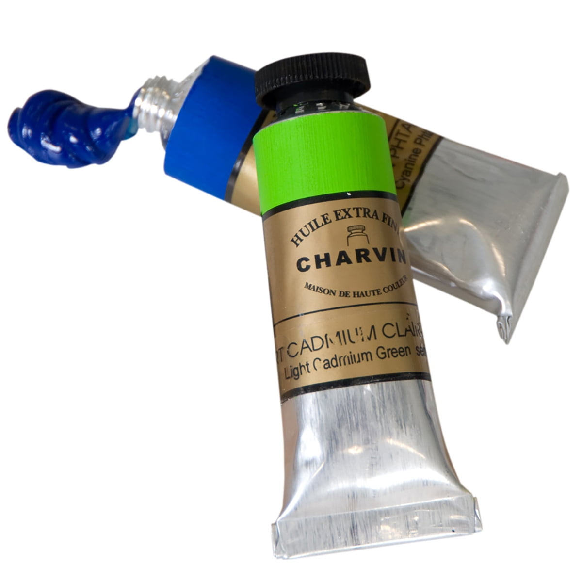 Charvin Extra Fine Professional Celadon Green Artist Oil Paint 150ml - Triple-Milled for Smoothness, Rich Creamy Texture, Poppy Oil-Based, Light-Fast, Handmade Oil Color Paints for Professionals