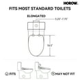 thumbnail image 4 of HOROW Smart Elongated  Bidet Toilet Seat With Heated and Dryer Model Self-Cleaning Nozzle B0403, 4 of 13