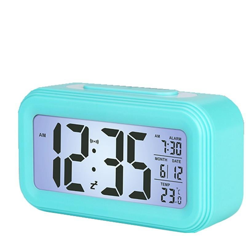 Auto Set Alarm Clock for Bedroom, Digital Desk Clock with Dimmable