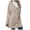 Beige, variant on Tiweut Leisure Jackets for Womens Solid Color Long Sleeve Hooded Button Cardigan Cozy Coat Blouses Beige,L