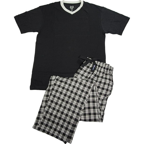 Chaps - Chaps - Mens Short Sleeve Jersey Knit 2 Piece Pajama Sleep Set ...