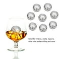 thumbnail image 4 of Esferas de hielo de acero inoxidable para enfriar vino y whisky, piedras con pinzas (diamante), 4 of 9