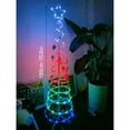thumbnail image 3 of Christmas Decorations Home Party Interior Decoration Christmas Desk Decoration LED Lights Iron Metal Foldable Christmas Tree With Balls Christmas Tree, 3 of 3