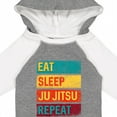 thumbnail image 4 of Inktastic Martial Arts Eat Sleep Ju Jitsu Repeat Boys or Girls Long Sleeve Baby Bodysuit, 4 of 5