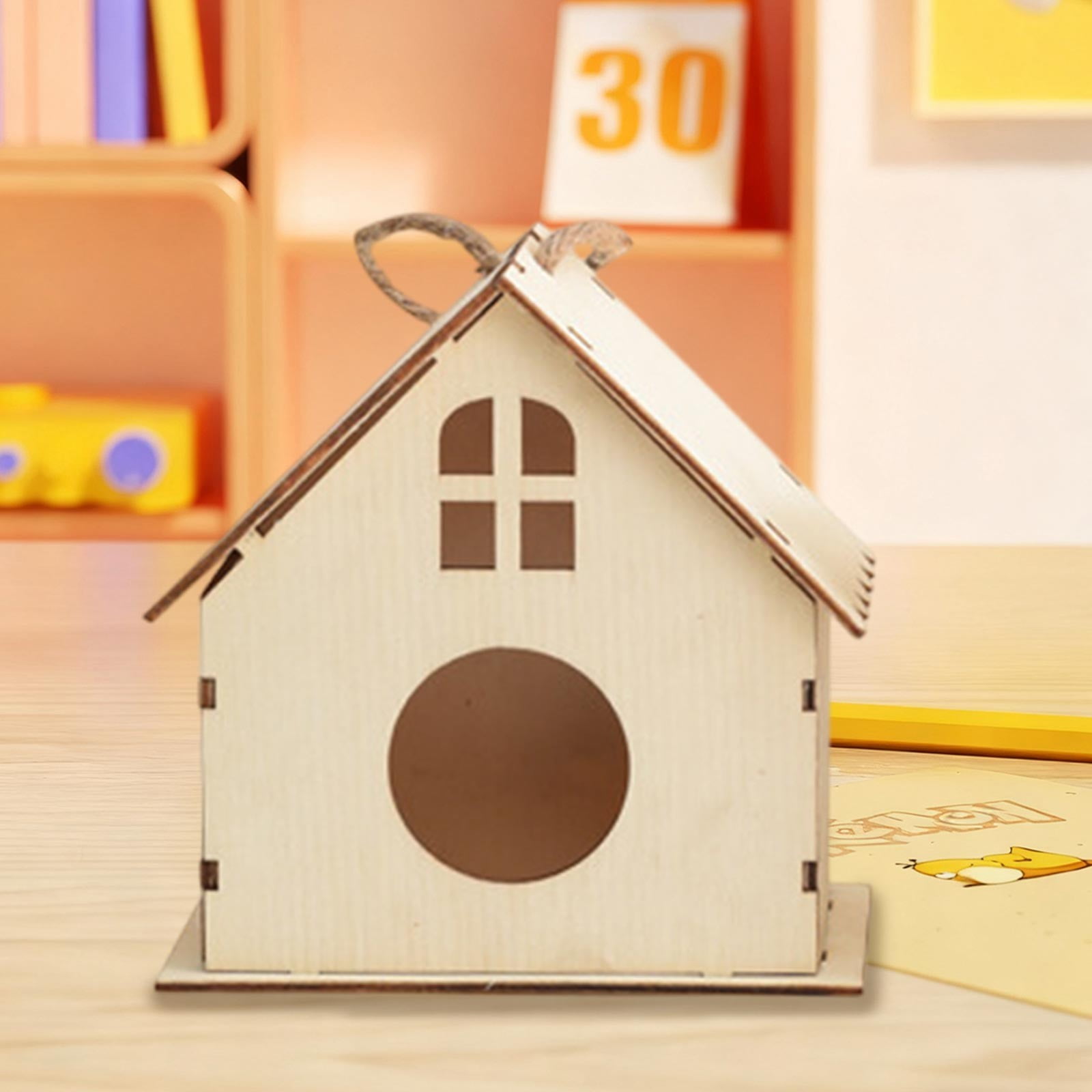 ZZkhGO DIY Birdhouse Wooden Crafts Kit, Outdoor Tree Bird Cage Toy