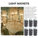 thumbnail image 4 of 9 PCS Lámpara de vela Base Base Base Chandelier Lámpara Soportes Cubiertas de vela, 4 of 5