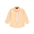 thumbnail image 3 of Kids World Boys' Dress Shirt & Tie - peach, 16 (Big Boys), 3 of 4
