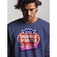 thumbnail image 2 of Officially Licensed Dubble Bubble Original Flavor Bubble Gum Logo Men's Sweatshirt, 2 of 3