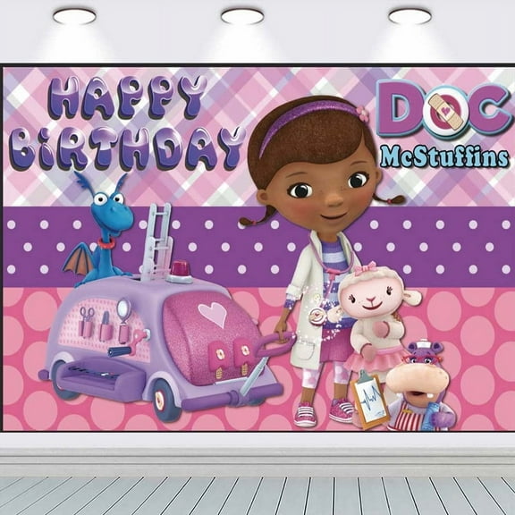 Doc Mcstuffins Background Taspestry Post Banner Backdrop Party Supplies Wall Decor