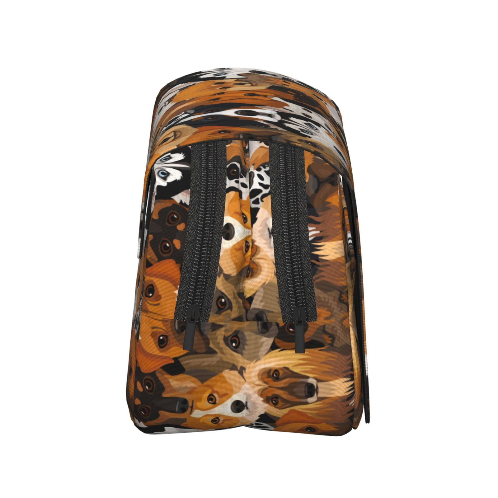 Rateoe Dogs Different Breeds Pattern Double Clamshell Pen Case, Storage Organizer with Two Zipper Compartments– Holds Up to 50 Pencils & Pens