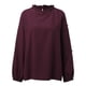 thumbnail image 5 of Camisa de manga larga con aberturas y costuras de encaje para mujer - Top informal de cuello redondo, poliéster ligero, otoño/invierno - Tallas S-XXL, 5 of 5