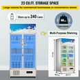 thumbnail image 3 of KFFKFF Commercial Refrigerator – 78.7 inches, 44.1 Lbs, Black (290 Pack), 3 of 9