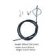 thumbnail image 5 of Limpiador de desagües con resorte, desatascador flexible de serpiente de metal, desatascador de tuberías, desatascador de fregadero, apto para restaur 3 metros, 5 of 7