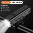thumbnail image 1 of WEST BIKING 1300 Lumen Bicycle Front Light USB Rechargeable Flashlight MTB Road Bike LED Headlight Waterproof Cycling Light, 1 of 5