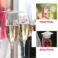 thumbnail image 3 of LOLIPPYY 5Pcs Silver Graduation Goblet Caps Wine Cup Covers for Festive Party Decorations, 3 of 7
