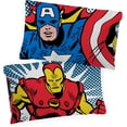thumbnail image 4 of Marvel Comics Avengers Équipe de Combat Housse de Couette Double 100 % Coton, 4 of 6