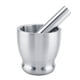 thumbnail image 1 of Mortero de Acero Inoxidable BRILLAR triturador de granos ajo especias alimentos herramienta de cocina Plata, 1 of 10
