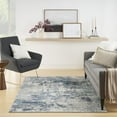 thumbnail image 3 of Nourison Passion Abstract Ivory/Teal 5'3" x 7'3" Area Rug, (5x7), 3 of 10