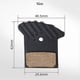 thumbnail image 2 of NUTT Disc Brake Pad MTB Bicycle Hydraulic Caliper Heat Dissipation Semi Metal Resin with Cooling for, 2 of 5