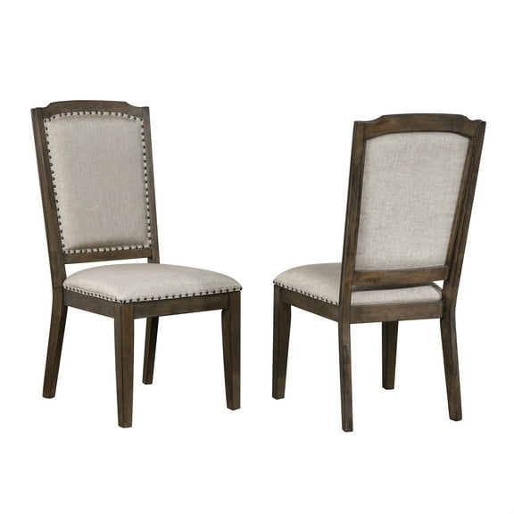 Sunset Trading Cali Contemporary Wood Dining Chairs in Gray/Brown (Set of 2)