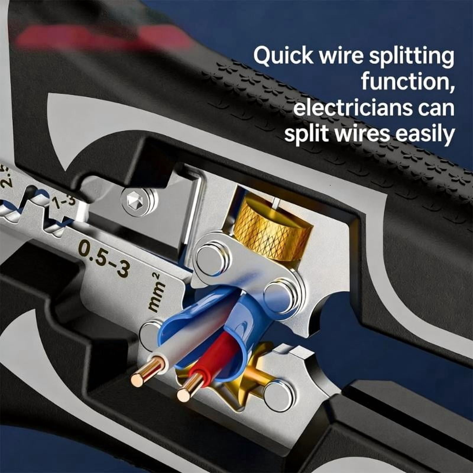 CEORPER Heavy Duty Automatic Wire Stripper Crimper For 0.2-10mm² Electrical Wire